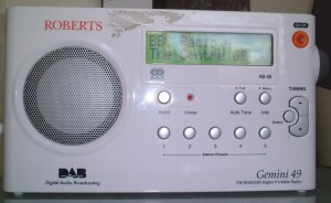 The radio on my desk
